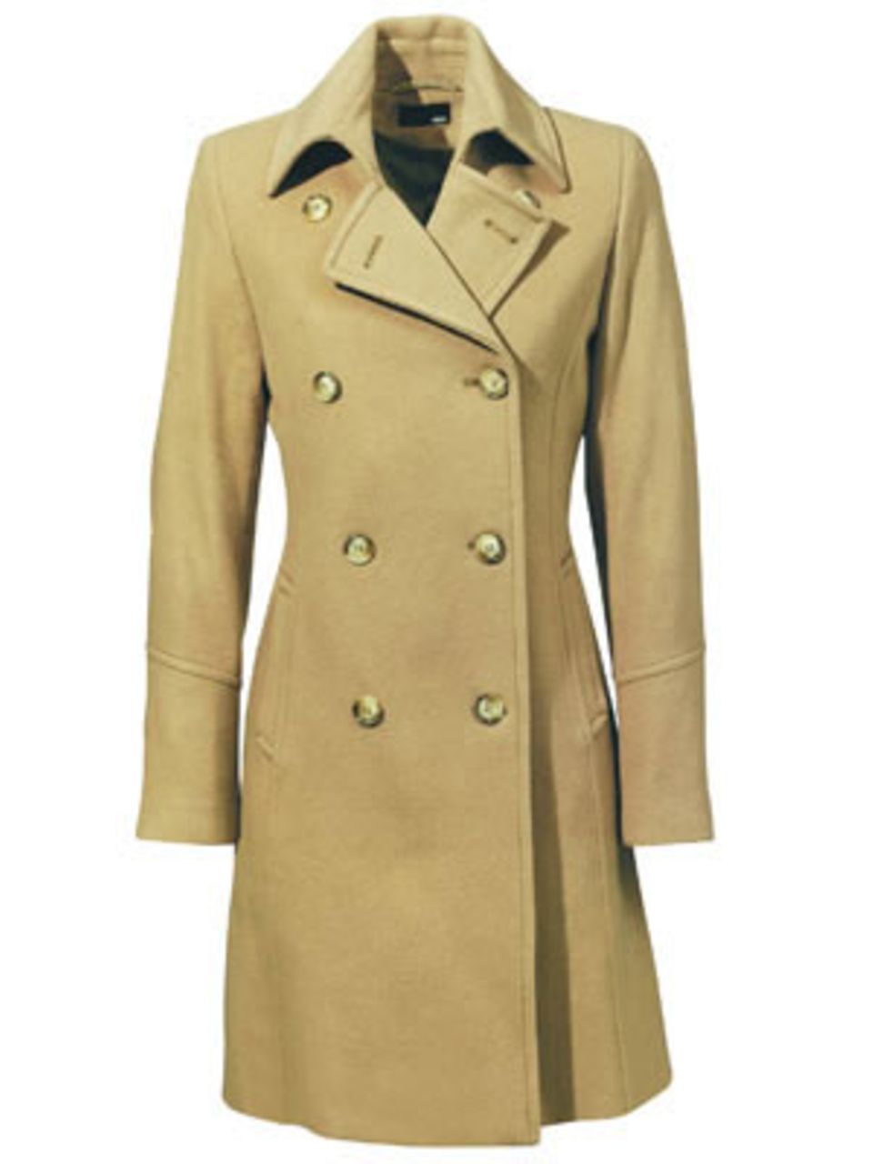 Beigefarbener Mantel von H&M, 79,90 Euro