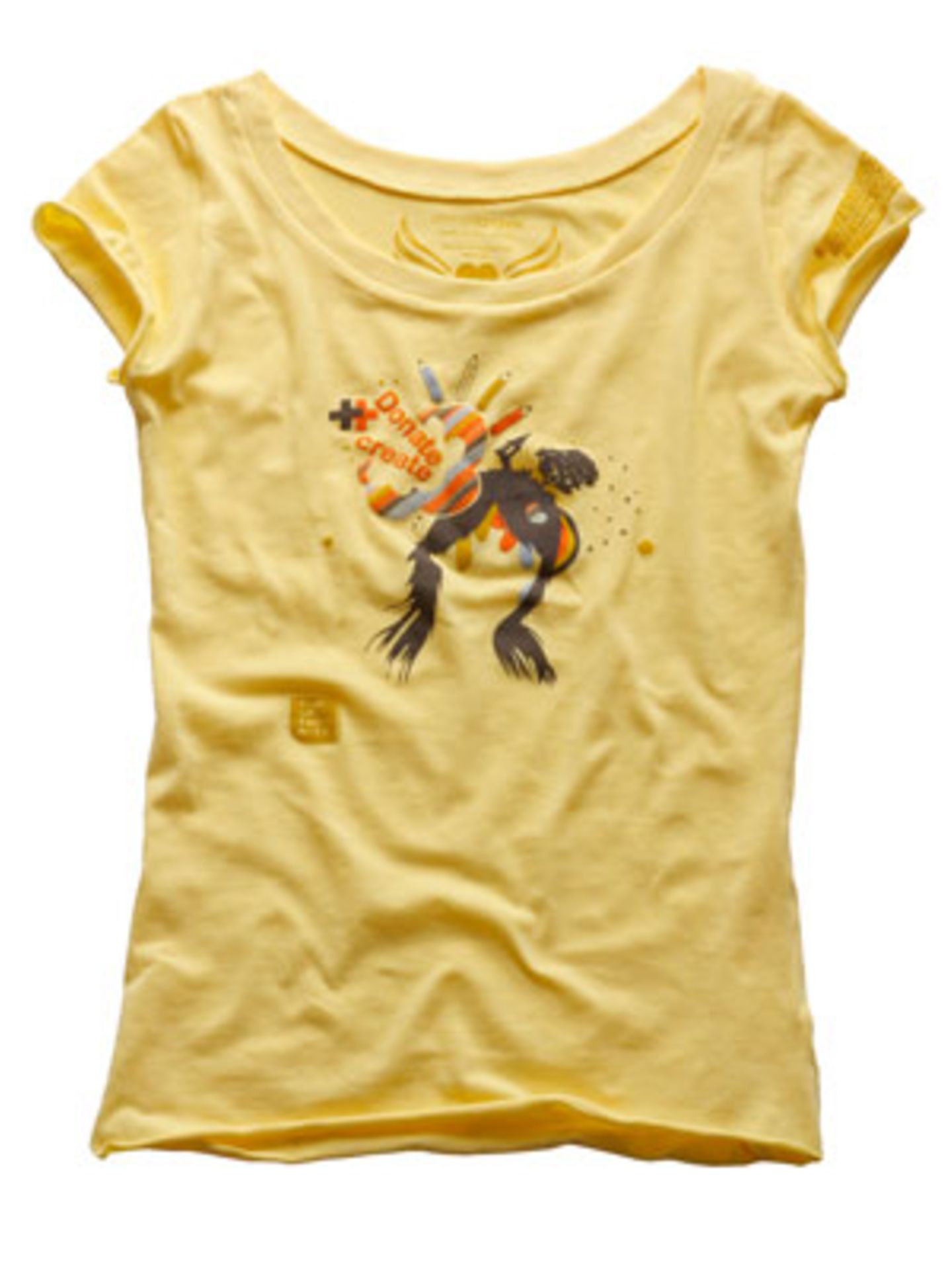 Dieses enganliegende Girl-Shirt bringt Licht ins Dunkel; aus 100 Prozent Fairtrade Cotton; 29,90 Euro; inkl. MwSt./zzgl. Versandkosten; über >> www.armedangels.de