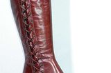 Brandyfarbener Softleder-Stiefel mit seitlicher Schnürung, von Varese über Roland-Schuhe
