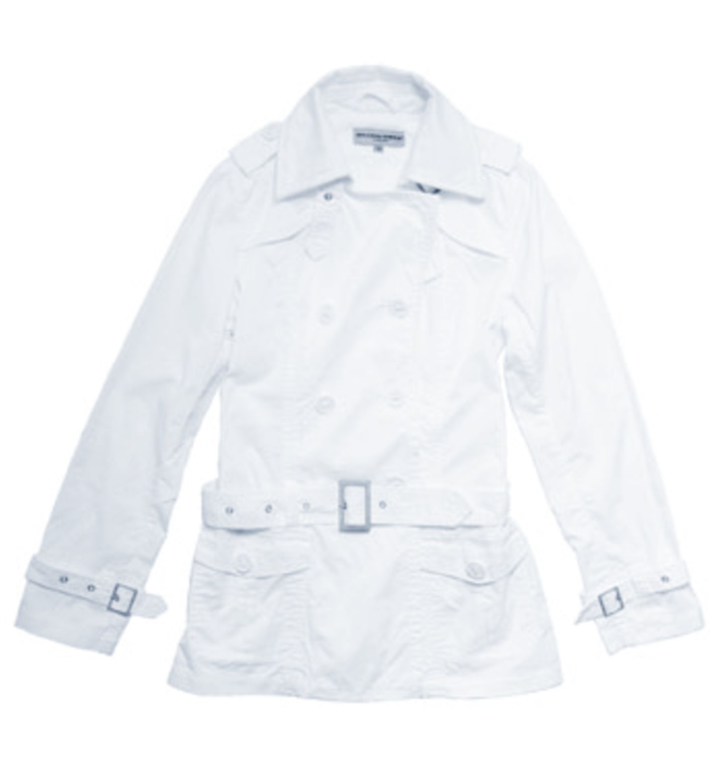 Weißer Trenchcoat; 39,95 Euro; von mister.lady