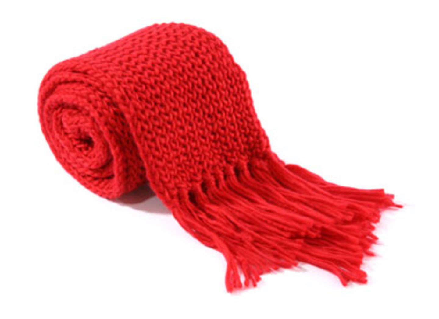 Roter Schal mit Fransen; 9,95 Euro; von New Yorker