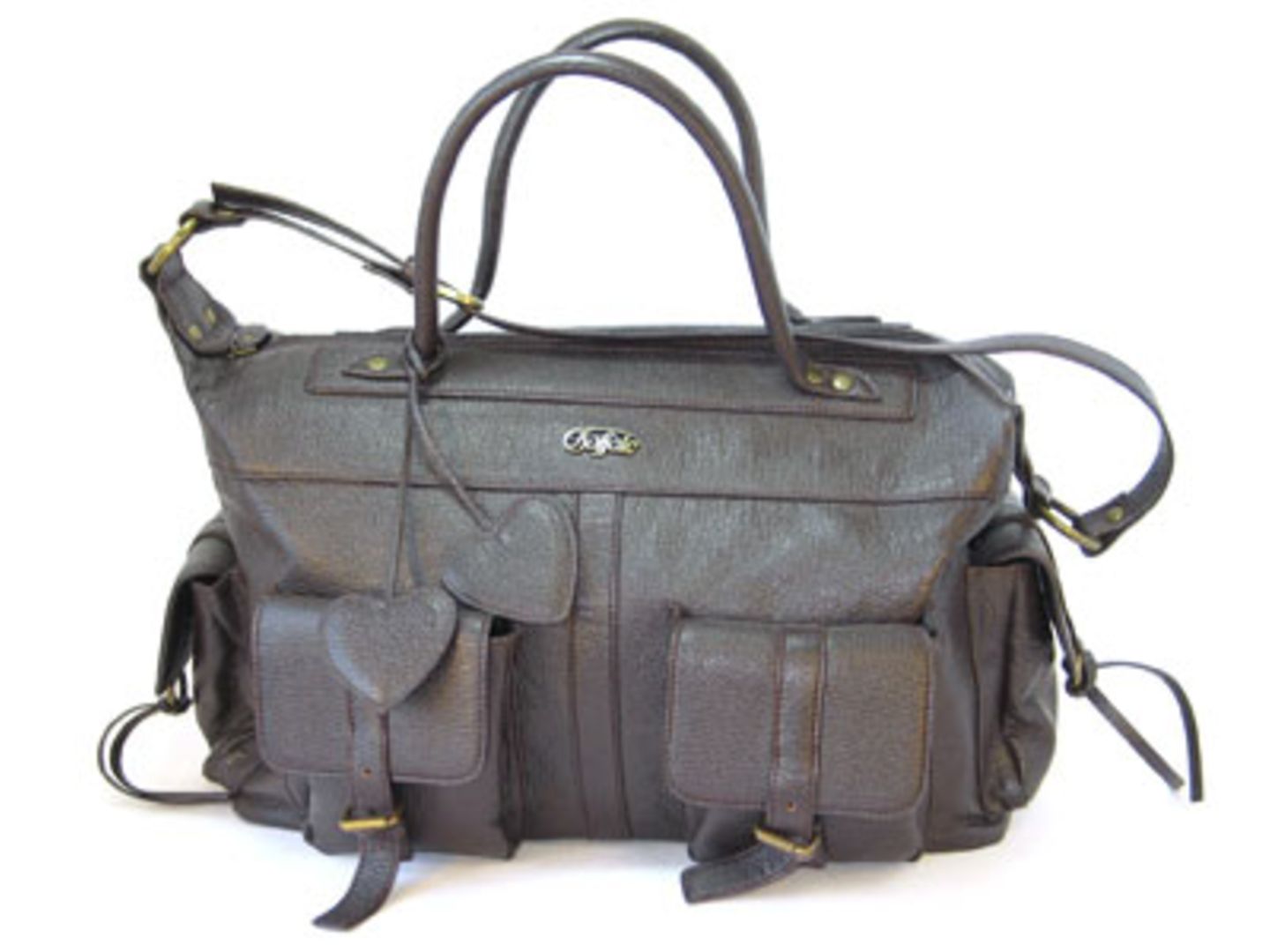 Für diese Handtasche muss man doch ein Herz haben. Mit vielen aufgesetzten Täschchen herrscht Ruhe und Ordnung im Gepäck. Hersteller: BuffaloPreis: 34,90 Euro