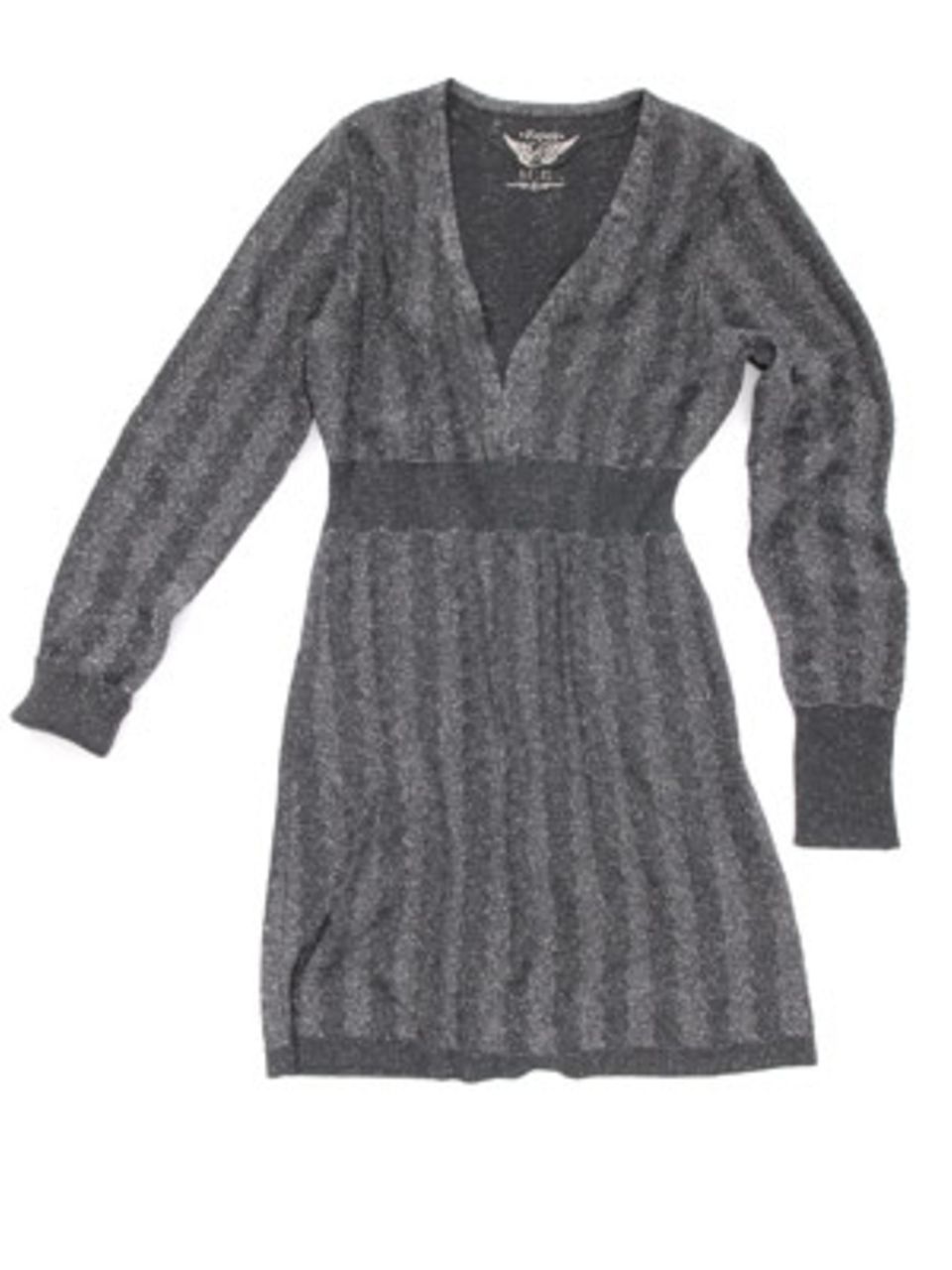 Grauer Pullover mit V-Ausschnitt; 69,95 Euro; von Esprit