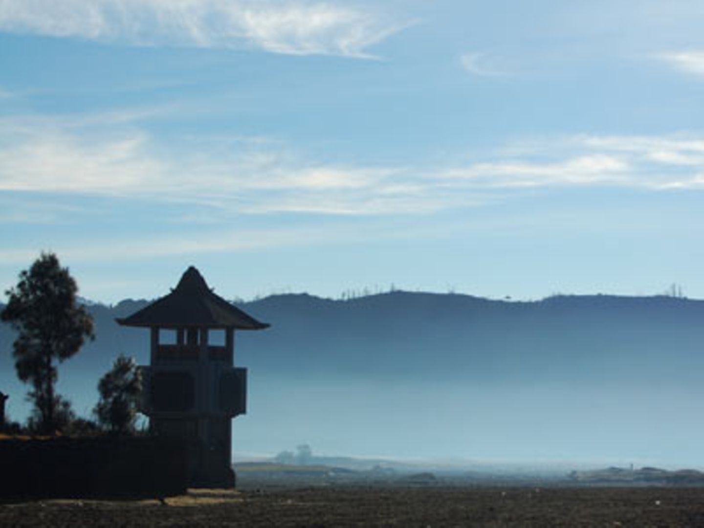 Tempel am Vulkan Bromo in Indonesien
