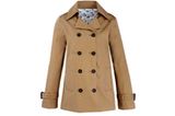 Doppelreihiger Parka Beige Simply Be