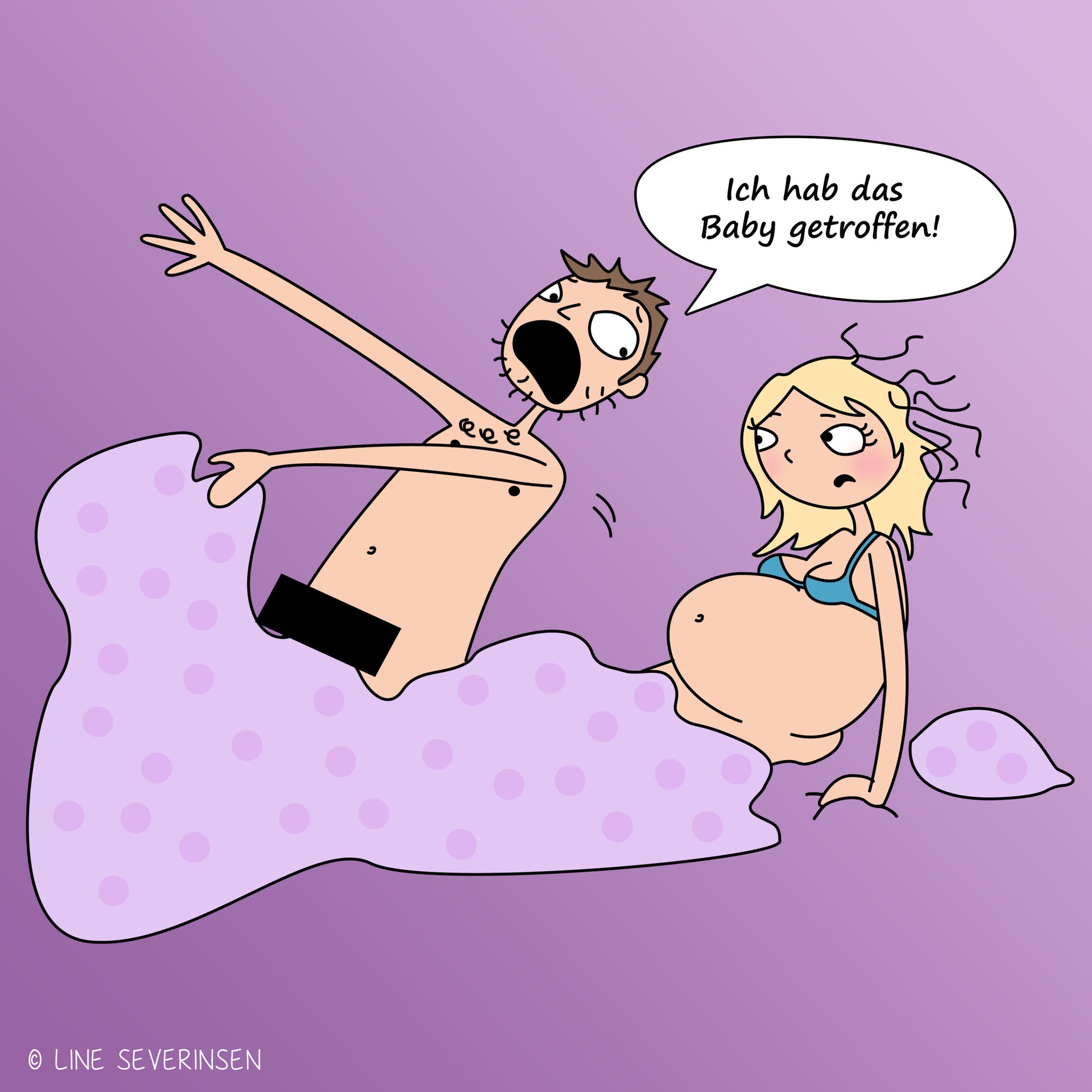 Lustige Comics: Ich geb mir die Kugel! Die Wahrheit übers Schwangersein |  BRIGITTE.de