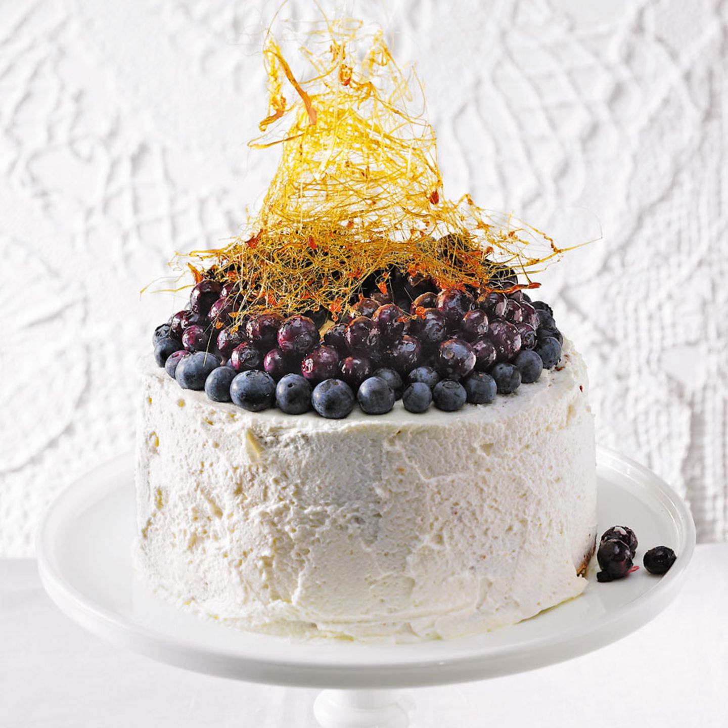 Angel-Cake mit Blaubeeren