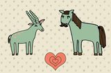 Gazelle (kurz) und Hengst (lang). Zwei Stufen Unterschied sorgen also für den optimalen Liebesgenuss.