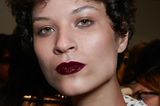 Herbst-Make-up-Trend: Brauner Lippenstift bei Max Mara