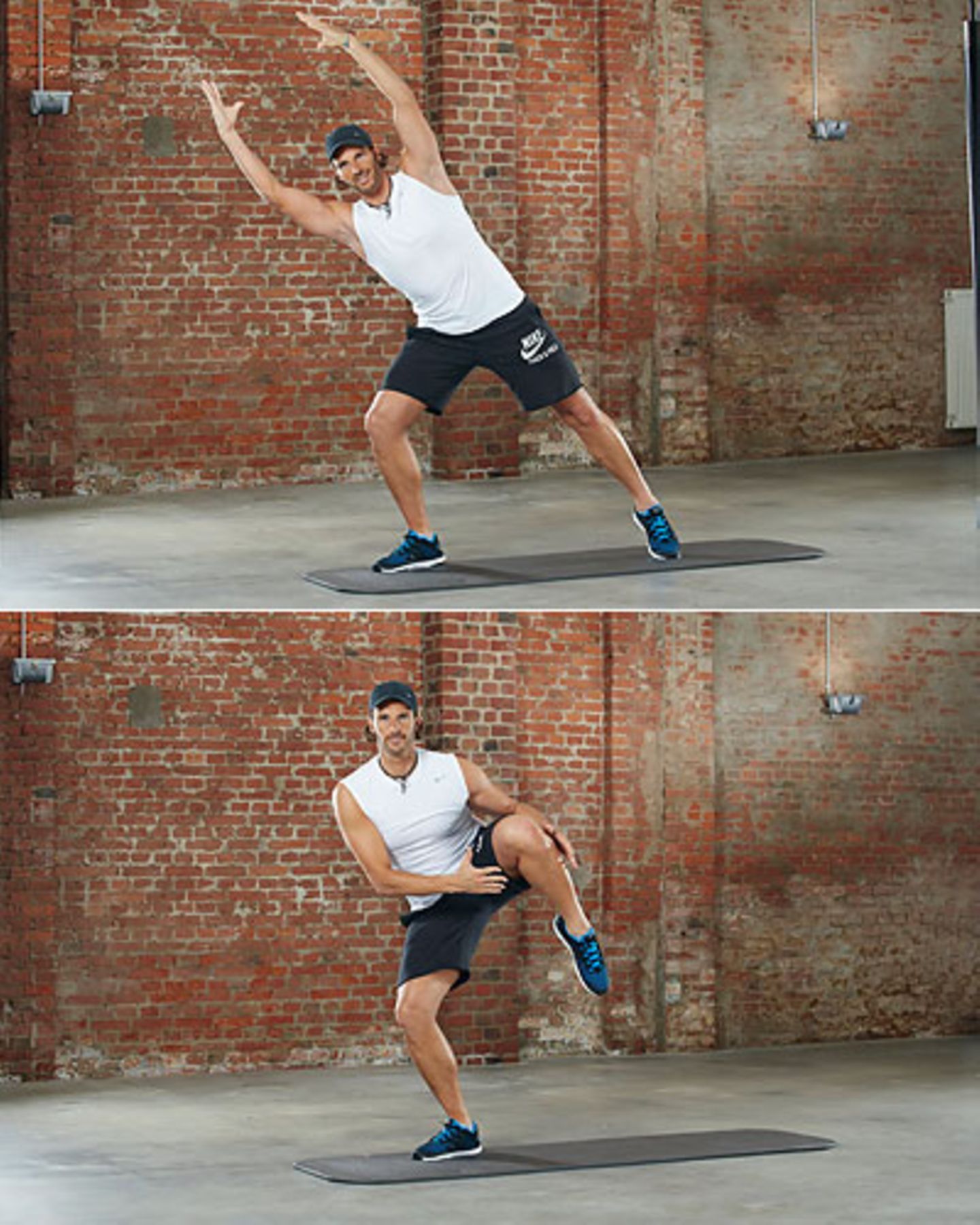 Diagonal Knee Crunch
