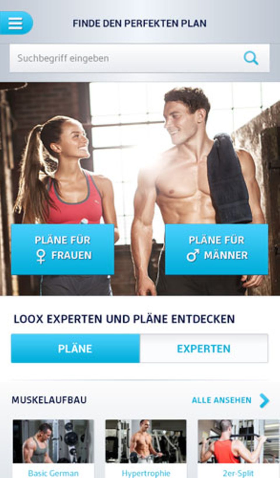 LOOX Fitness Planer: Fitness-App für Figur-Workouts