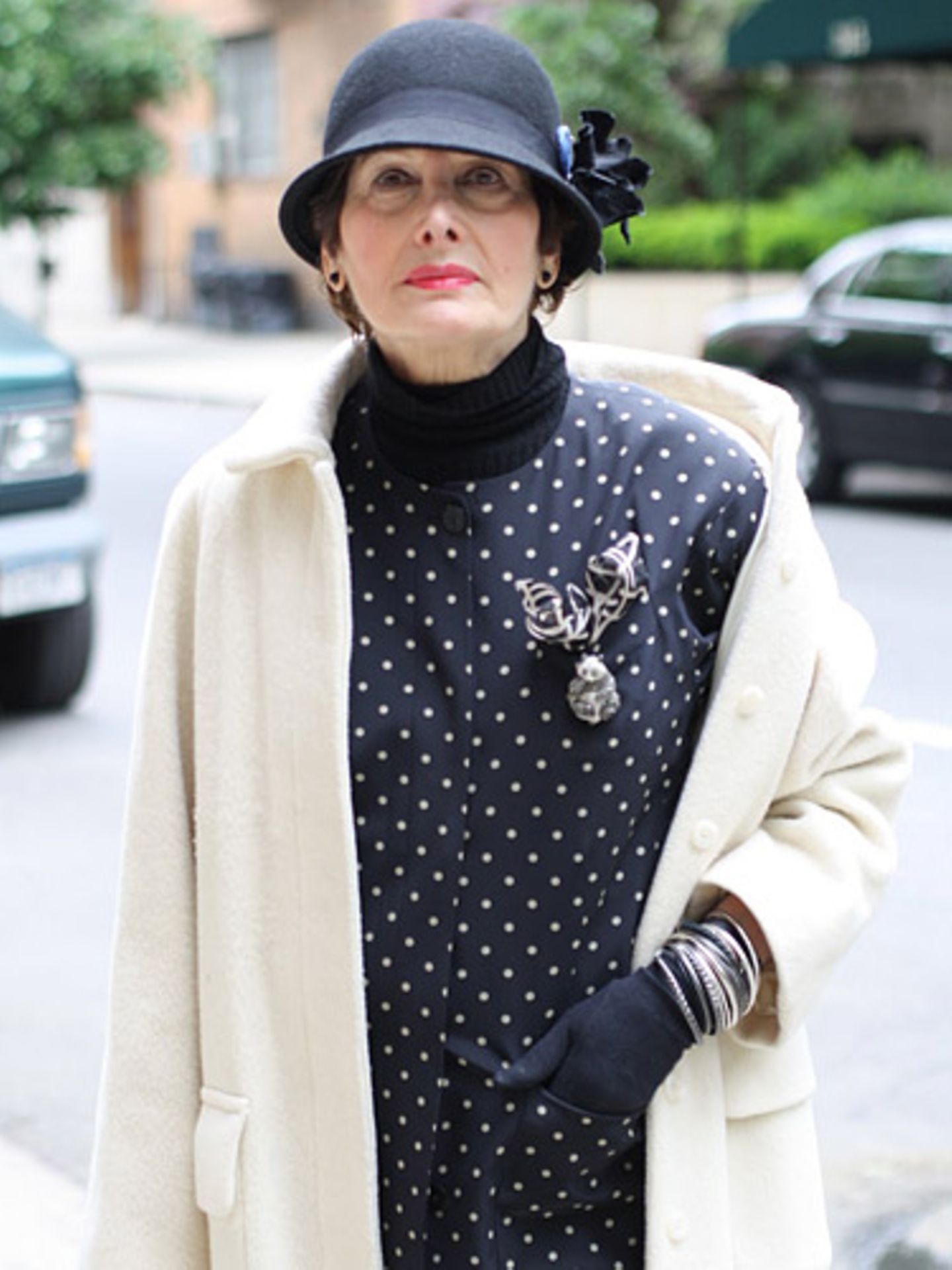 Bei der New Yorkerin Tracy Kendall ist das große Wort "Stilikone" durchaus angebracht. In den Siebziger Jahren arbeitete sie als Stylistin. Auch heute noch beherrscht sie den klassisch-eleganten Look bis ins kleinste Detail.
