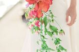 Brautstrauß mit Calla, Gloriosen und Asparagoides