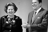 Margaret Thatcher und Ronald Reagan