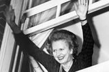 Margaret Thatcher Jubel Fenster
