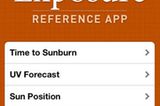 Nichts anbrennen lassen mit Wolfram Sun Exposure Reference