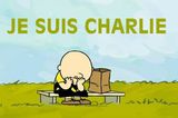 Auch Charlie Brown trauert: Magnus Shaw kombinierte das Motto "Je suis Charlie" mit einem Bild des Comiczeichners Charles M. Schulz, dem Vater der Peanuts.