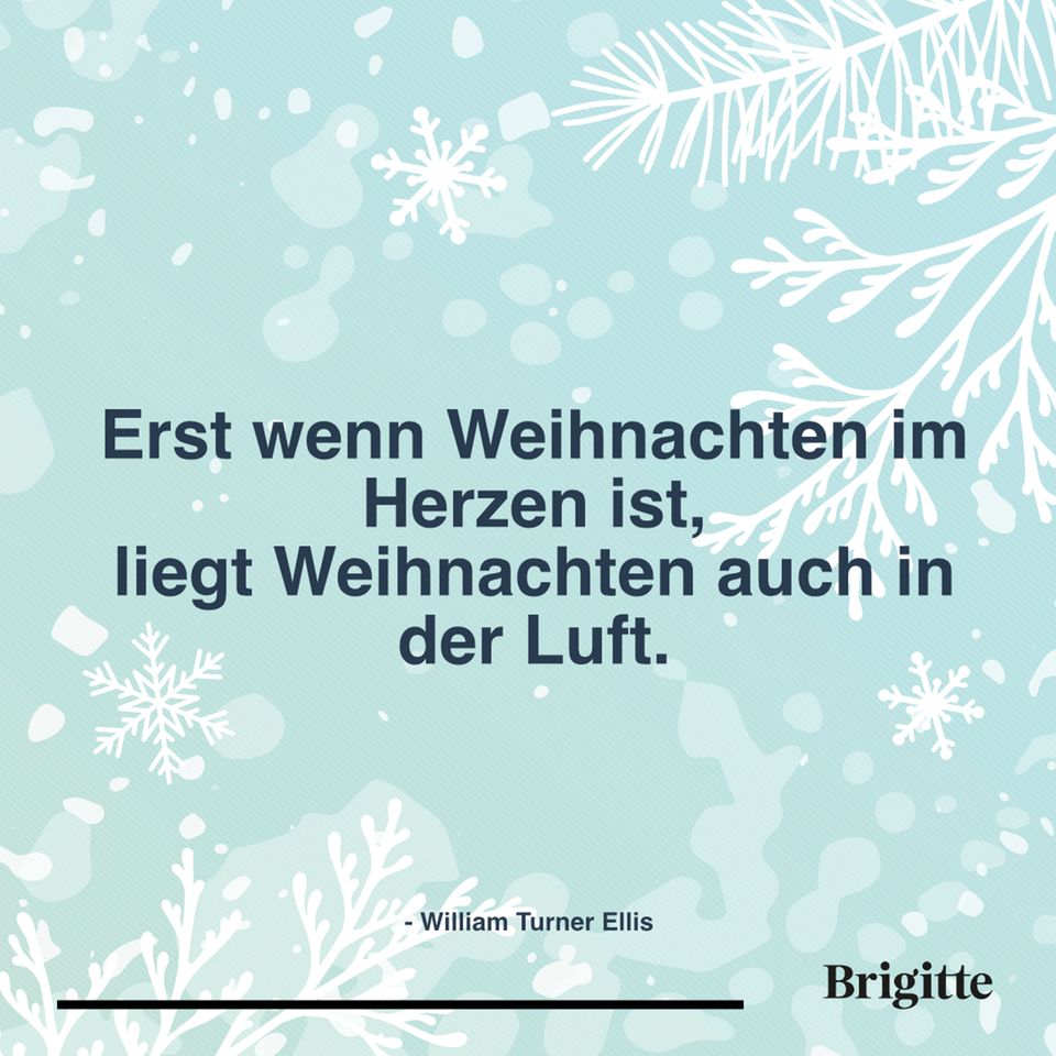 Schöne Zitate zu Weihnachten | BRIGITTE.de