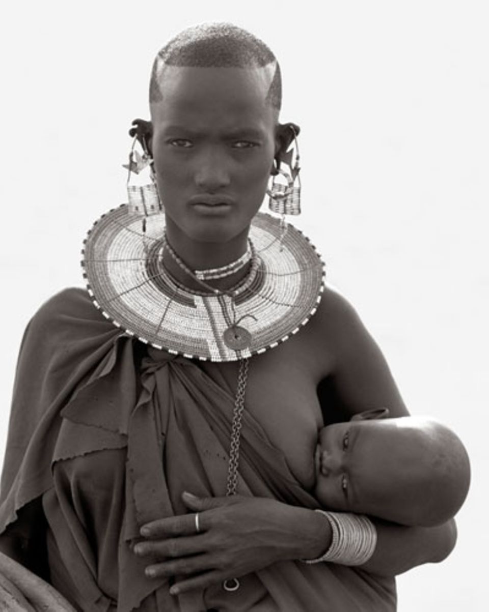 Maasai und Kind, 1993