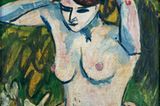 Ernst Ludwig Kirchner: Halbakt mit erhobenen Armen (1910)