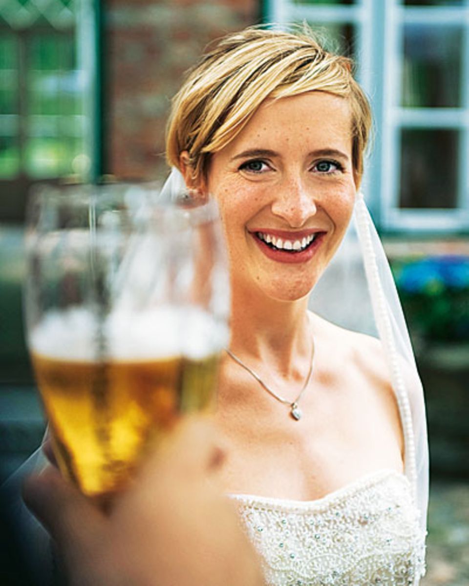 Zur Hochzeit ein Bier