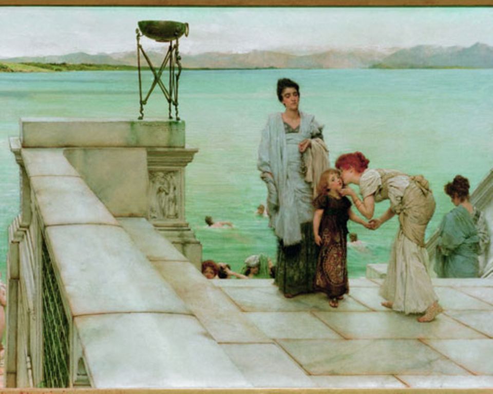 Lawrence Alma-Tadema: A kiss (Ein Kuss), 1891