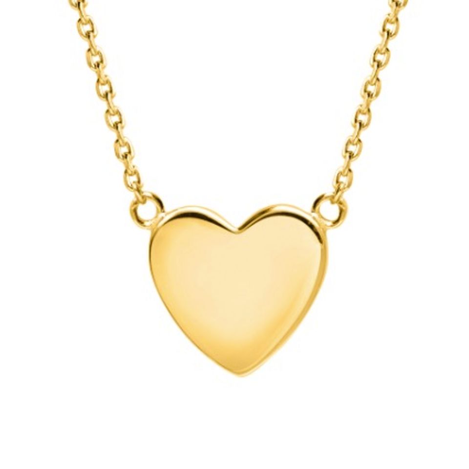 Ein bisschen Liebe für jeden Tag: goldene Halskette "Mini heart" von Sophie by Sophie, circa 120 Euro.
