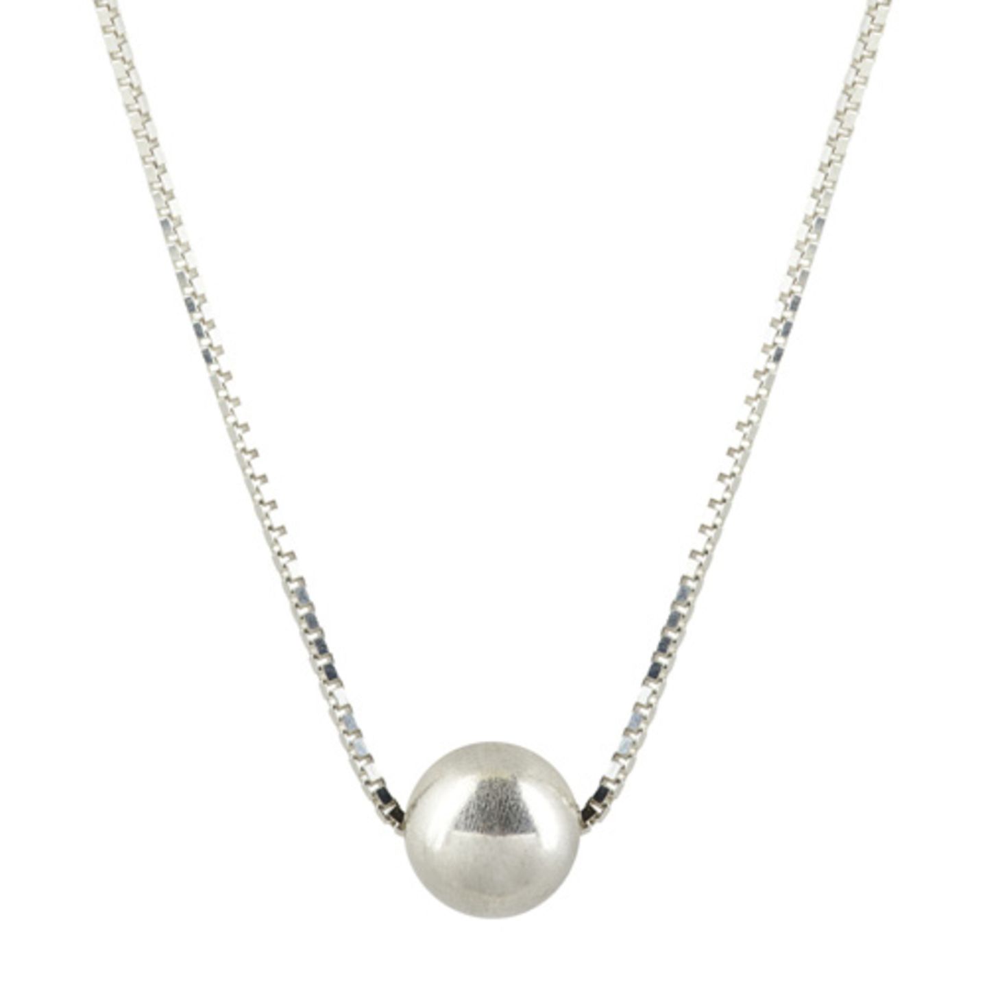 Perle mal anders: Gar nicht konservativ, sondern supercool kommt diese Halskette aus Echtsilber daher. "Rocket Pearl Necklace" von Vera Vega, circa 80 Euro.
