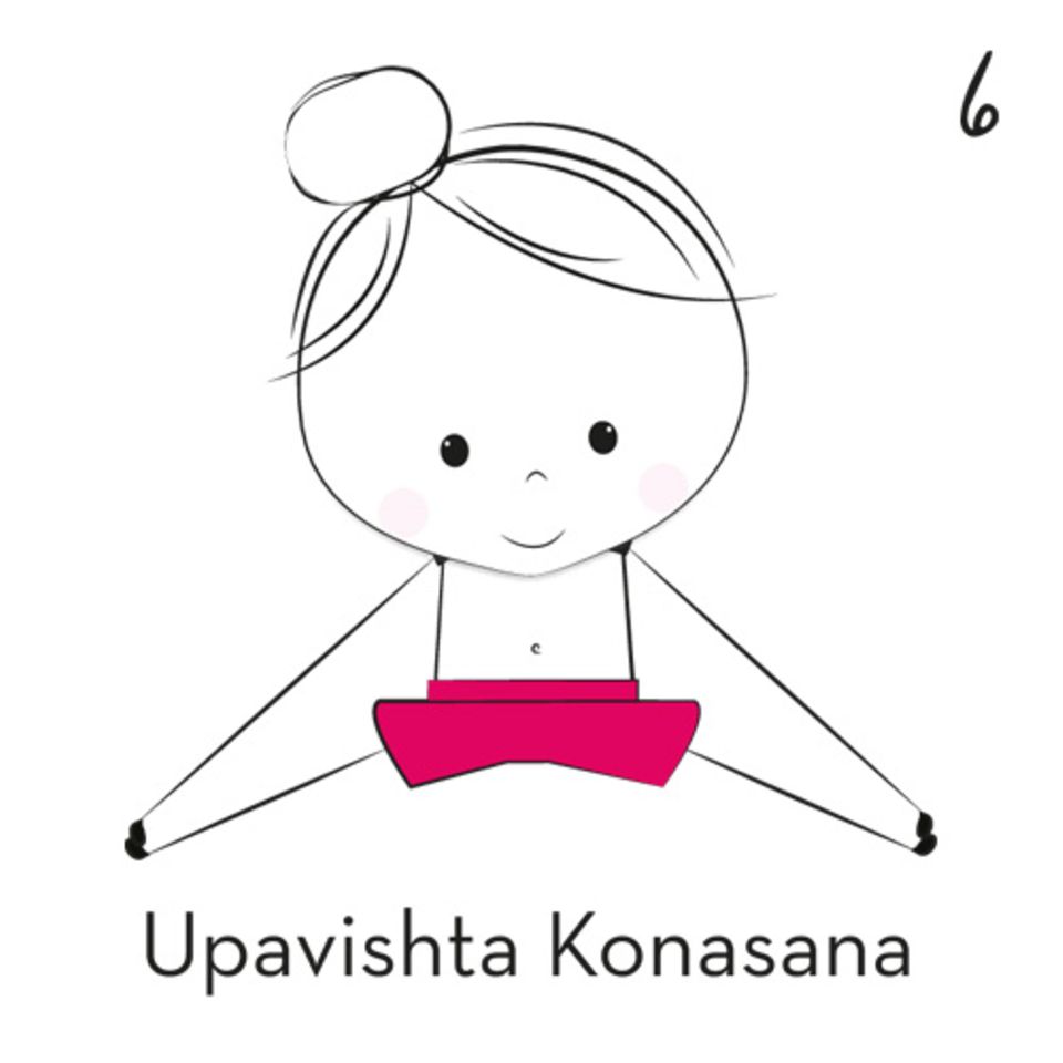 6) Upavishta Konasana (Grätsche)