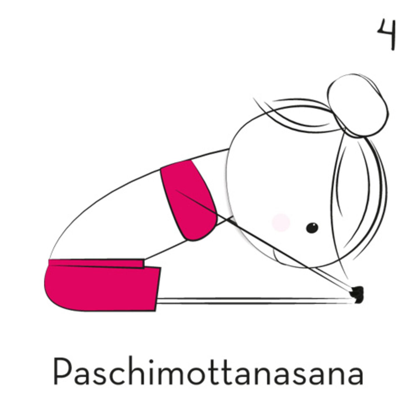 4) Paschimottasana (Sitzende Vorwärtsbeuge)