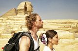 In Ägypten verbrachten sie nur zwei Tage – ansonsten stoppt das Paar im Schnitt eine Woche an jedem Reiseziel.