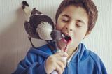Hund, Katze, Hamster: Viele Kinder träumen von einem Haustier. Noah Bloom aus Australien hat ein ganz besonderes: die Elster Penguin.