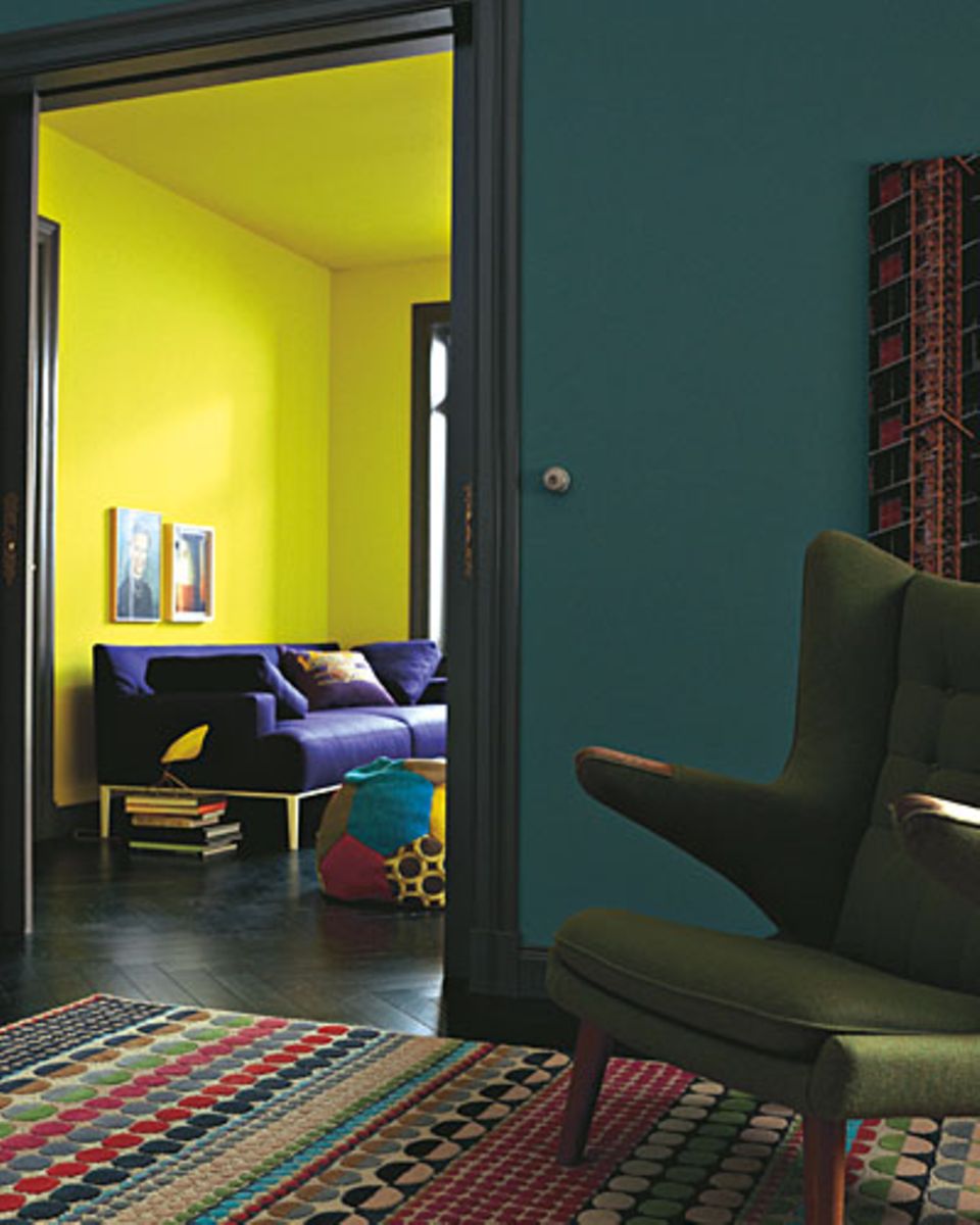 Einrichten: Farben fürs Wohnzimmer: Jetzt wird's bunt! | BRIGITTE.de