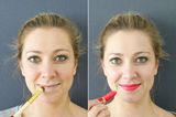 Beauty-Hacks: Leuchtendes Rot für schmale Lippen