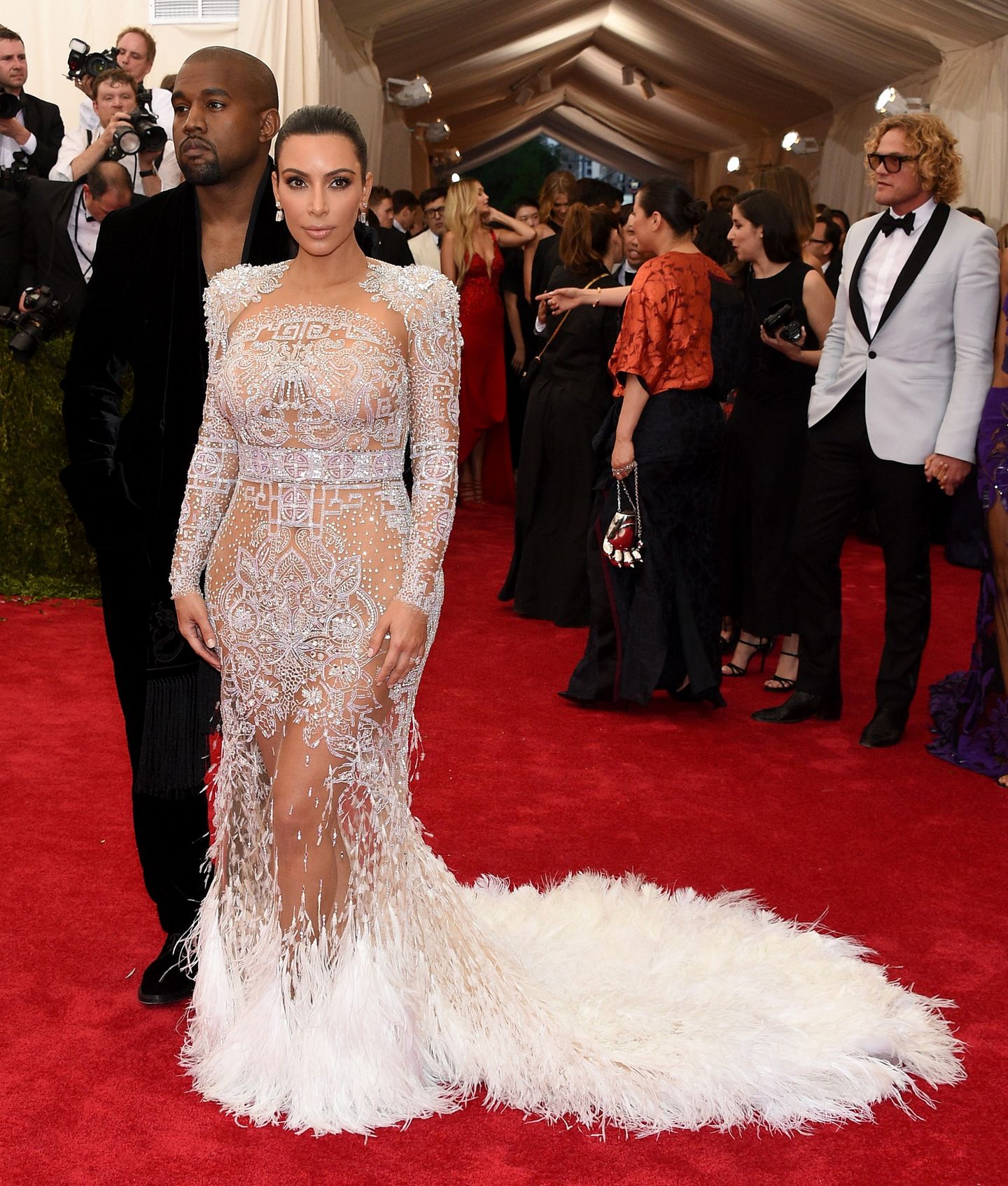 Kim Kardashian im Mai mit Mann Kanye West in New York.