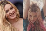 Blond trifft Dip Dye Pink: Madonna