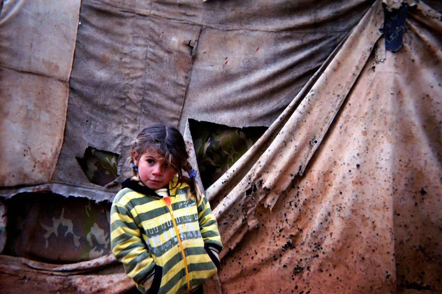 Alltag im Flüchtlingscamp, fotografiert von Kindern