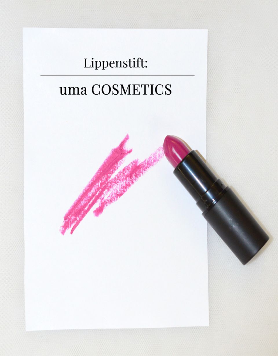 Uma Cosmetics, Long Lasting Lipstick, Farbe 810, getestet von BRIGITTE-Redakteurin Susanne
