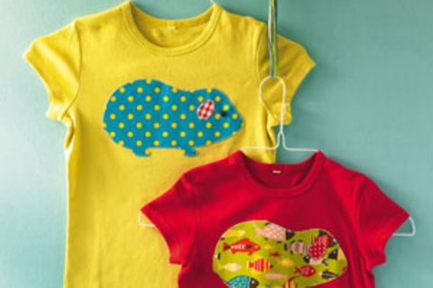 T-Shirt mit Aufnäher: Individuelles Oberteil für Kinder