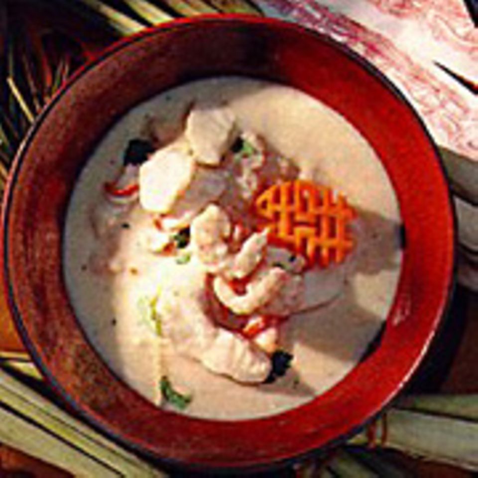 Fischsuppe mit Kokosmilch