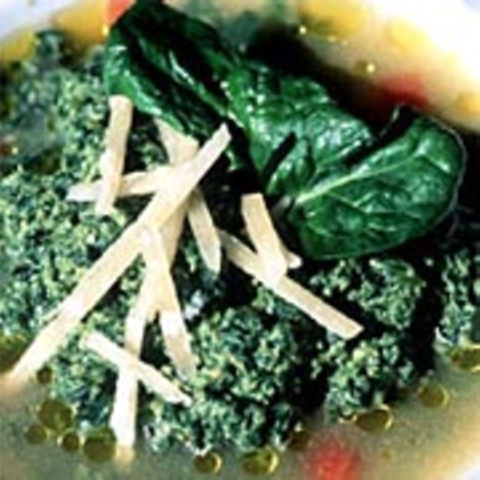 Zuppa di spinaci - Spinatsuppe