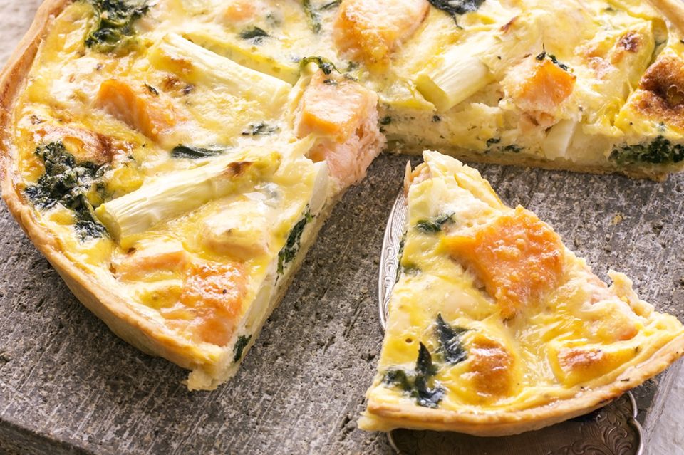Spargel-Pie mit Lachs Spargel-Pie mit Lachs