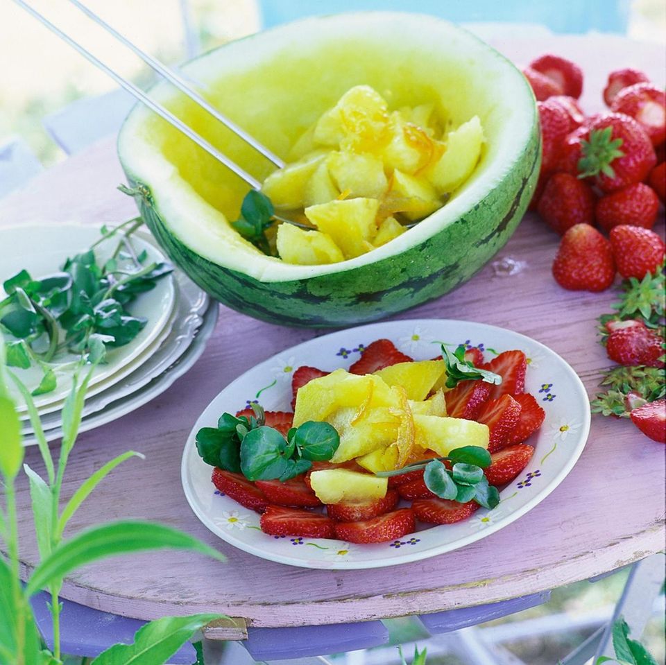 Melonen-Erdbeer-Salat