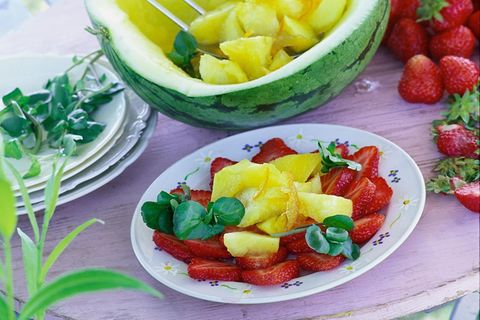 Melonen-Erdbeer-Salat