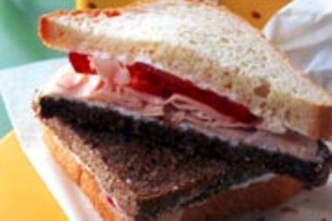 Schwarzweiß-Sandwich