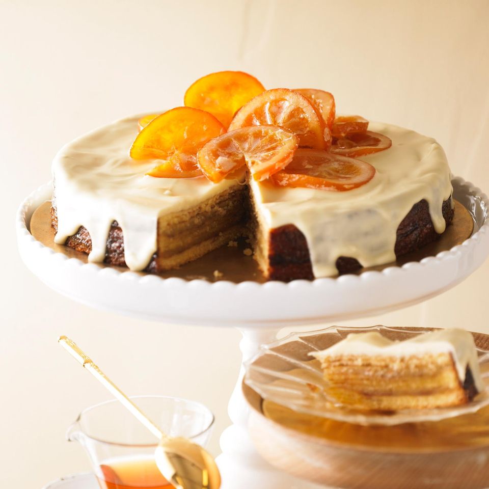 Orangen-Baumkuchen-Torte