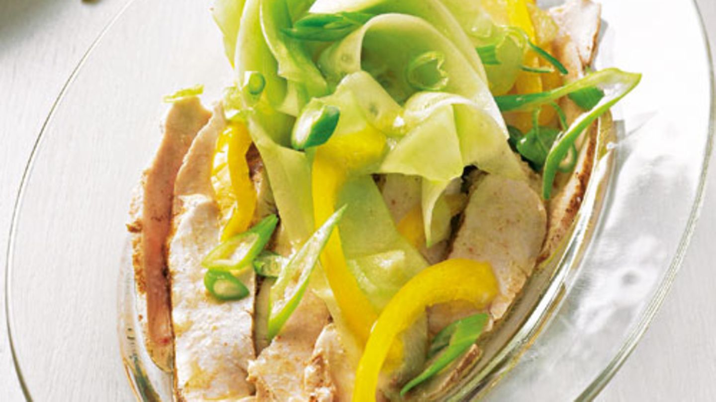 Gurken-Hähnchen-Carpaccio | BRIGITTE.de