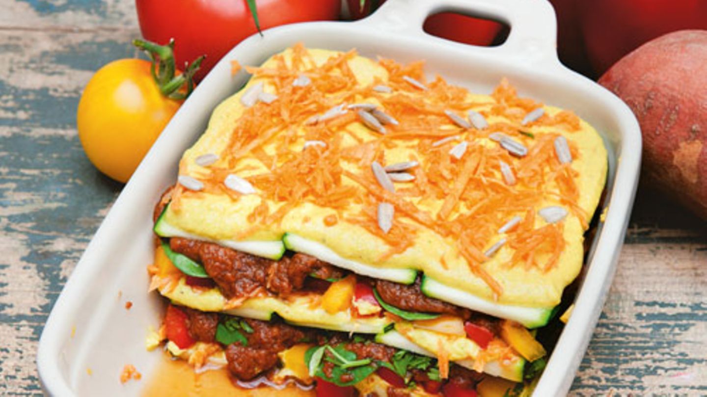 Lasagne mit Zucchini und Süßkartoffeln | BRIGITTE.de