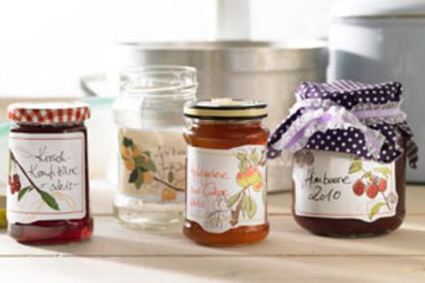 Etiketten für Marmelade zum Ausdrucken