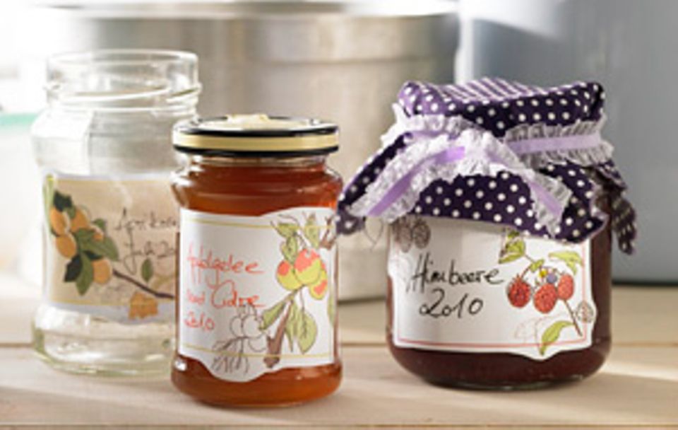 Etiketten für Marmelade zum Ausdrucken